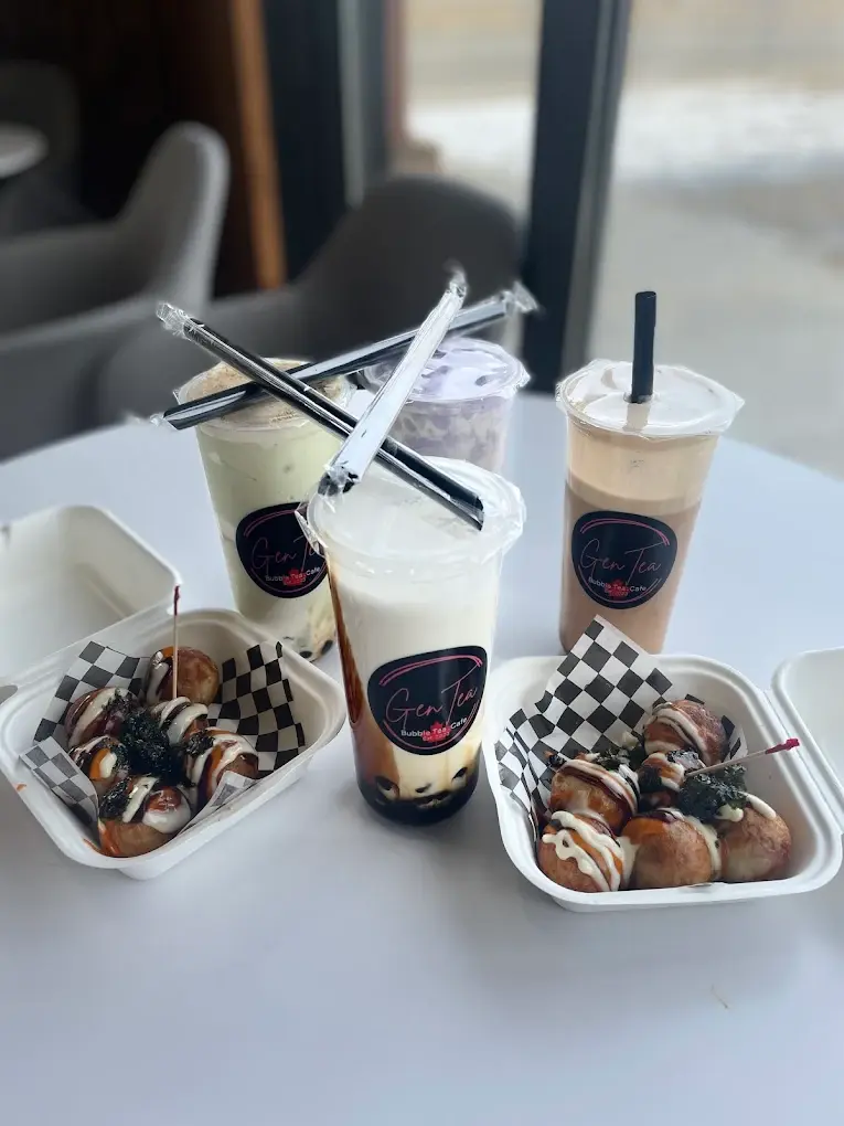 Seasonal specialty drinks at Gentea Bubble Tea Cafe in Leduc, AB