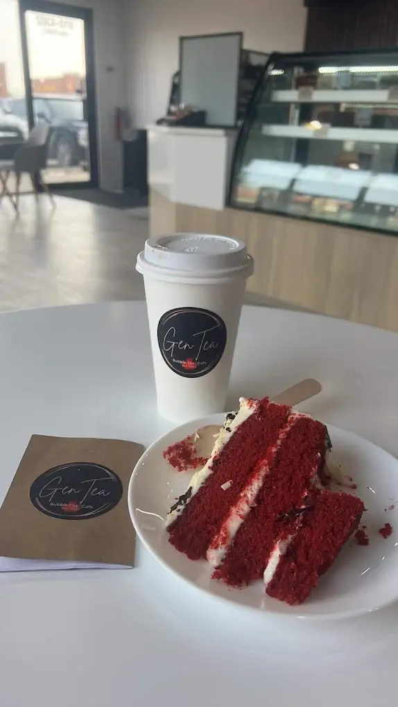 Fresh salad at Gentea Bubble Tea Cafe in Leduc, AB